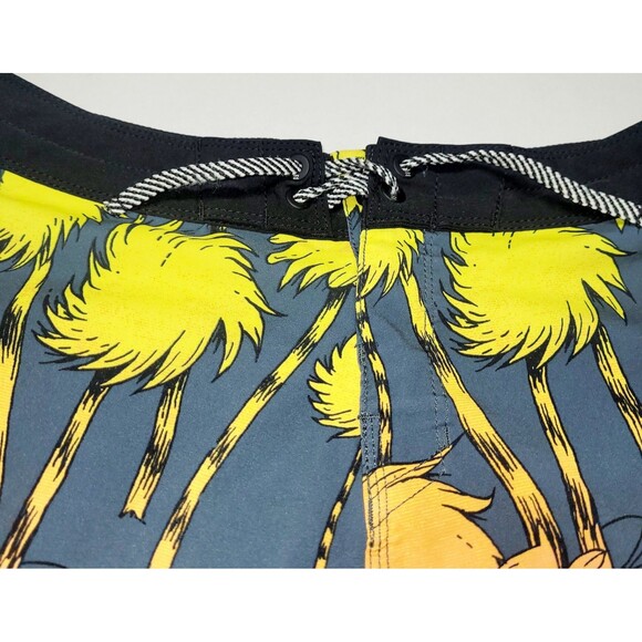 Billabong Board Shorts Dr Seuss Lorax Size 27 Swim Trunks Beach EUC - Picture 2 of 6